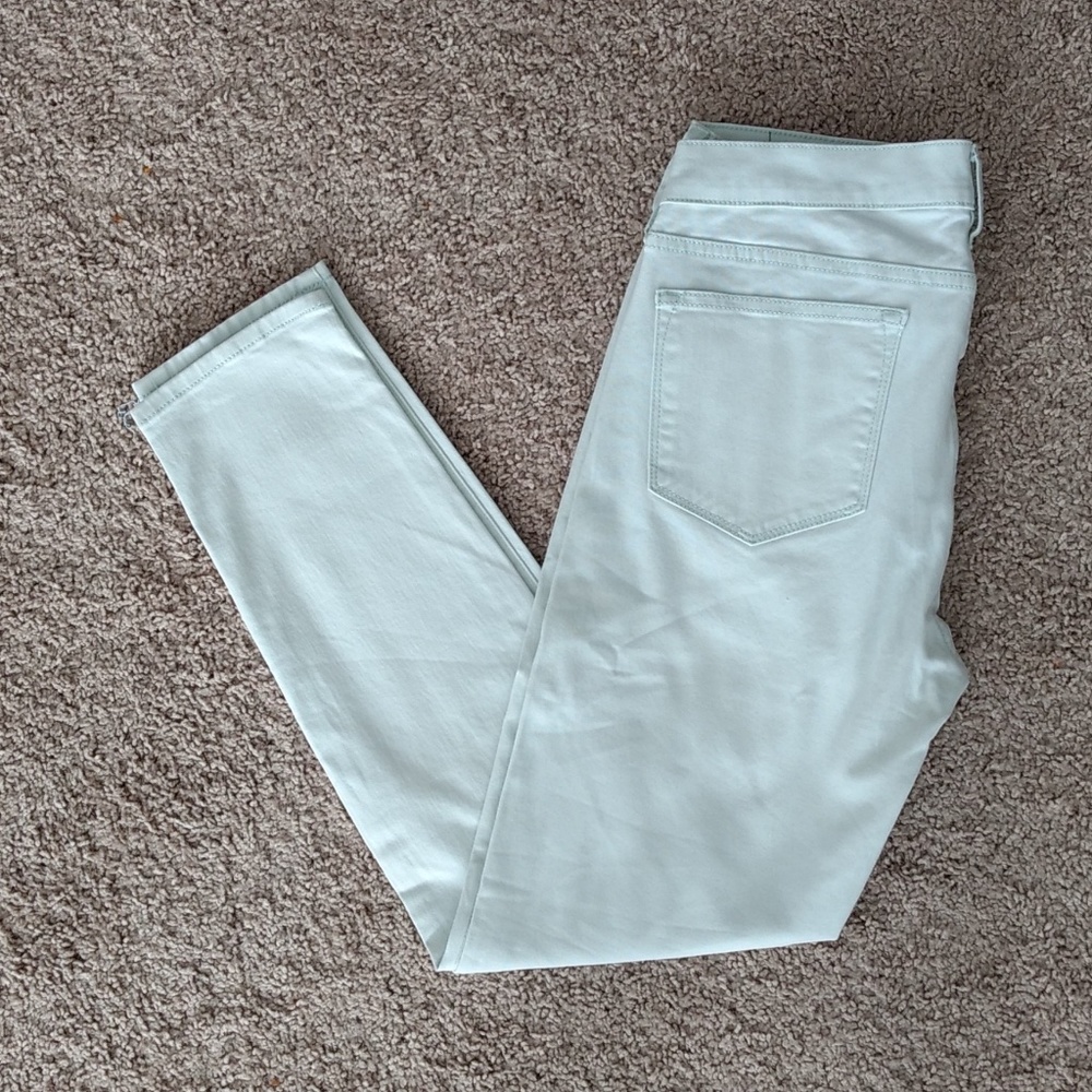 J Crew Stretch Skinny Jeans Like New Light Teal